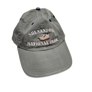 Shenandoah National Park Hike Baseball Cap Green Embroidered Granola Gorpcore